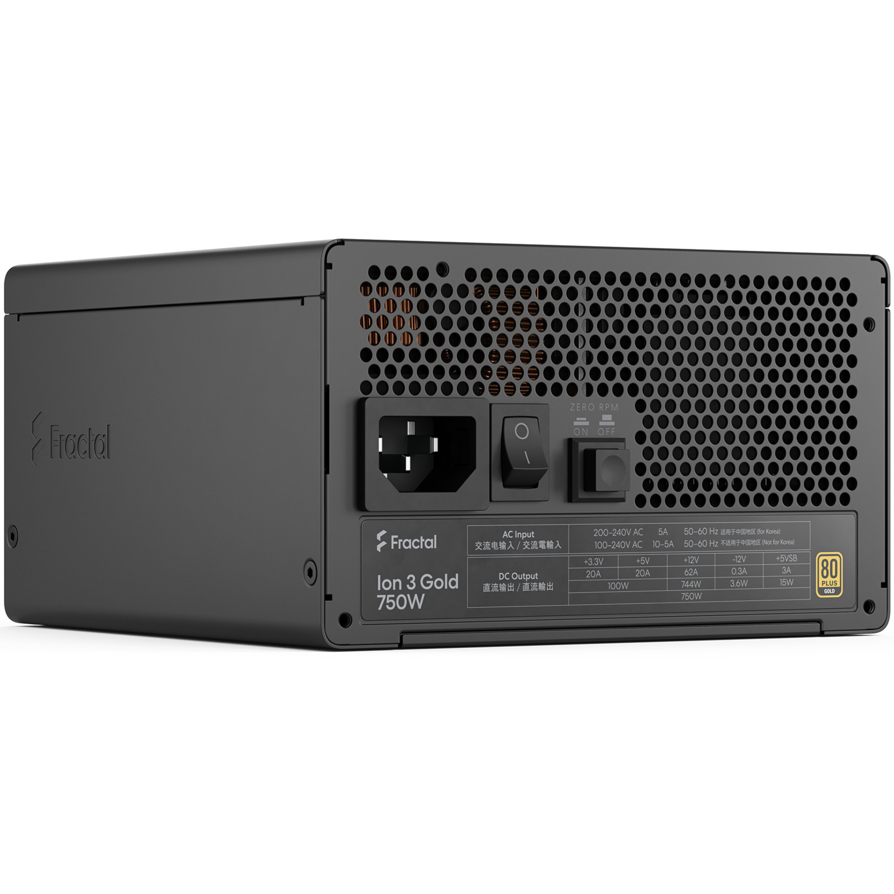 Блок живлення 750W FRACTAL DESIGN Ion 3 Gold 750W (FD-P-IA3G-750-EU)