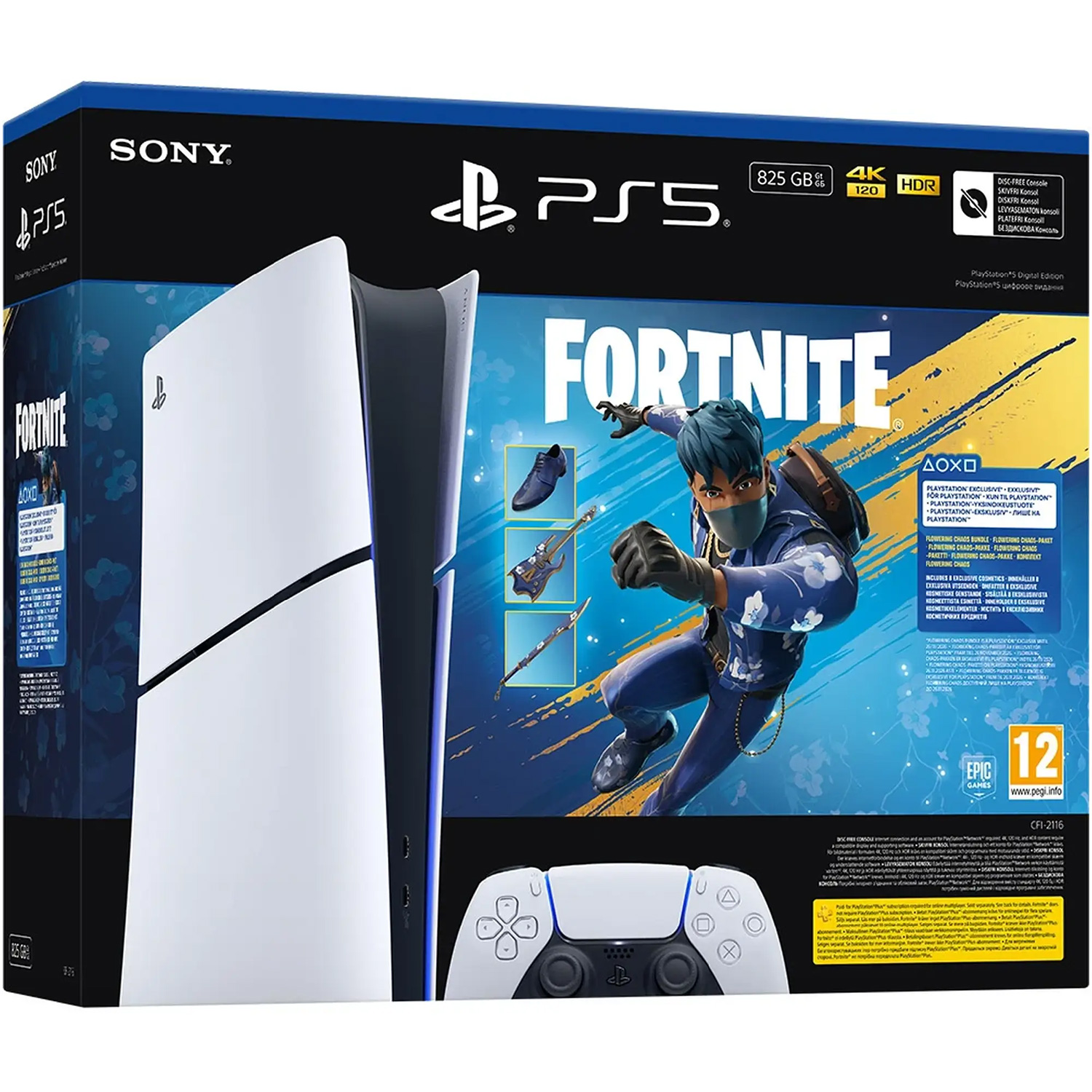 Игровая приставка SONY PlayStation 5 Slim Digital Fortnite Flowering Chaos Bundle 1TB (1000049851)