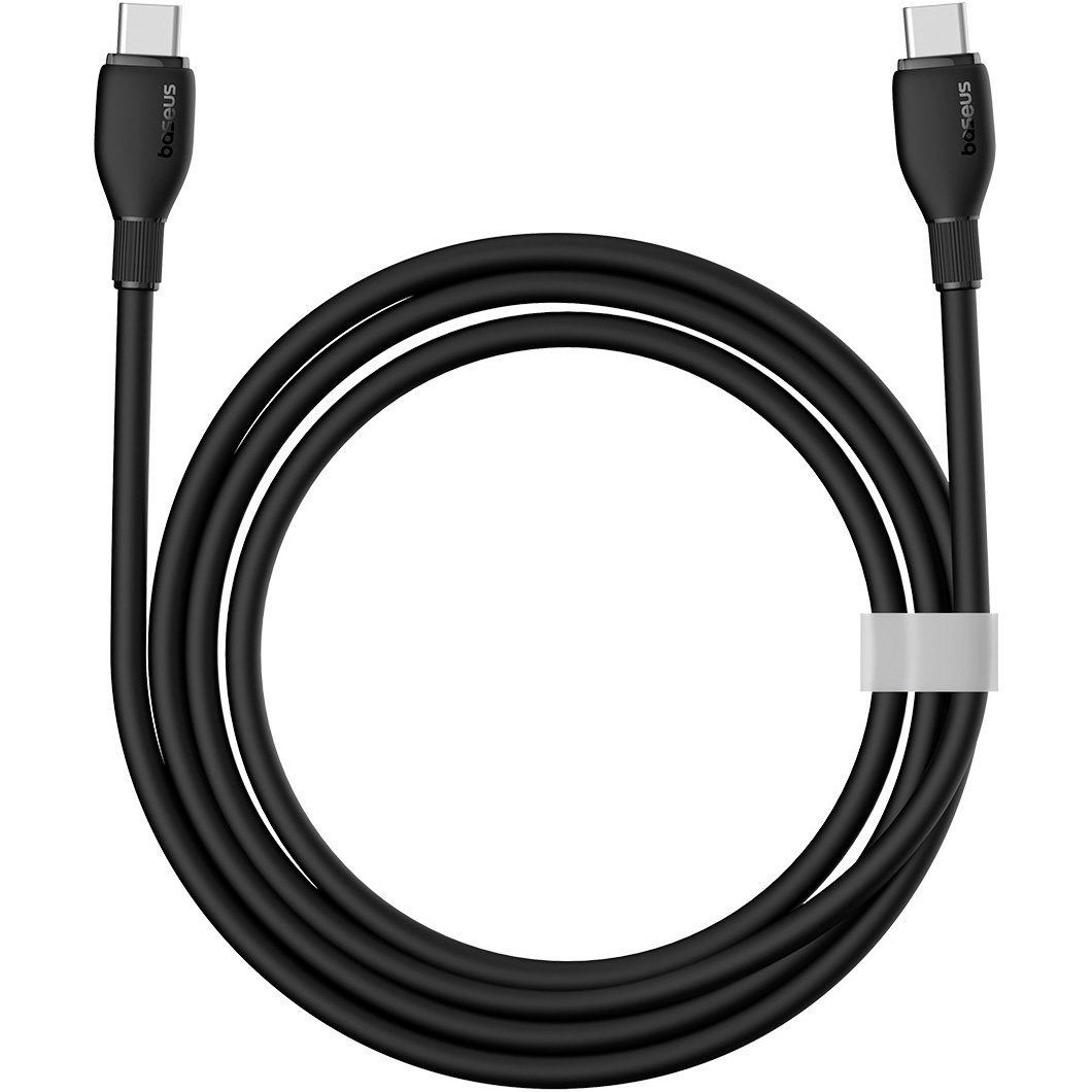 Кабель BASEUS Pudding Series Fast Charging Cable Type-C to Type-C 100W 2м Black (P10355702111-01)