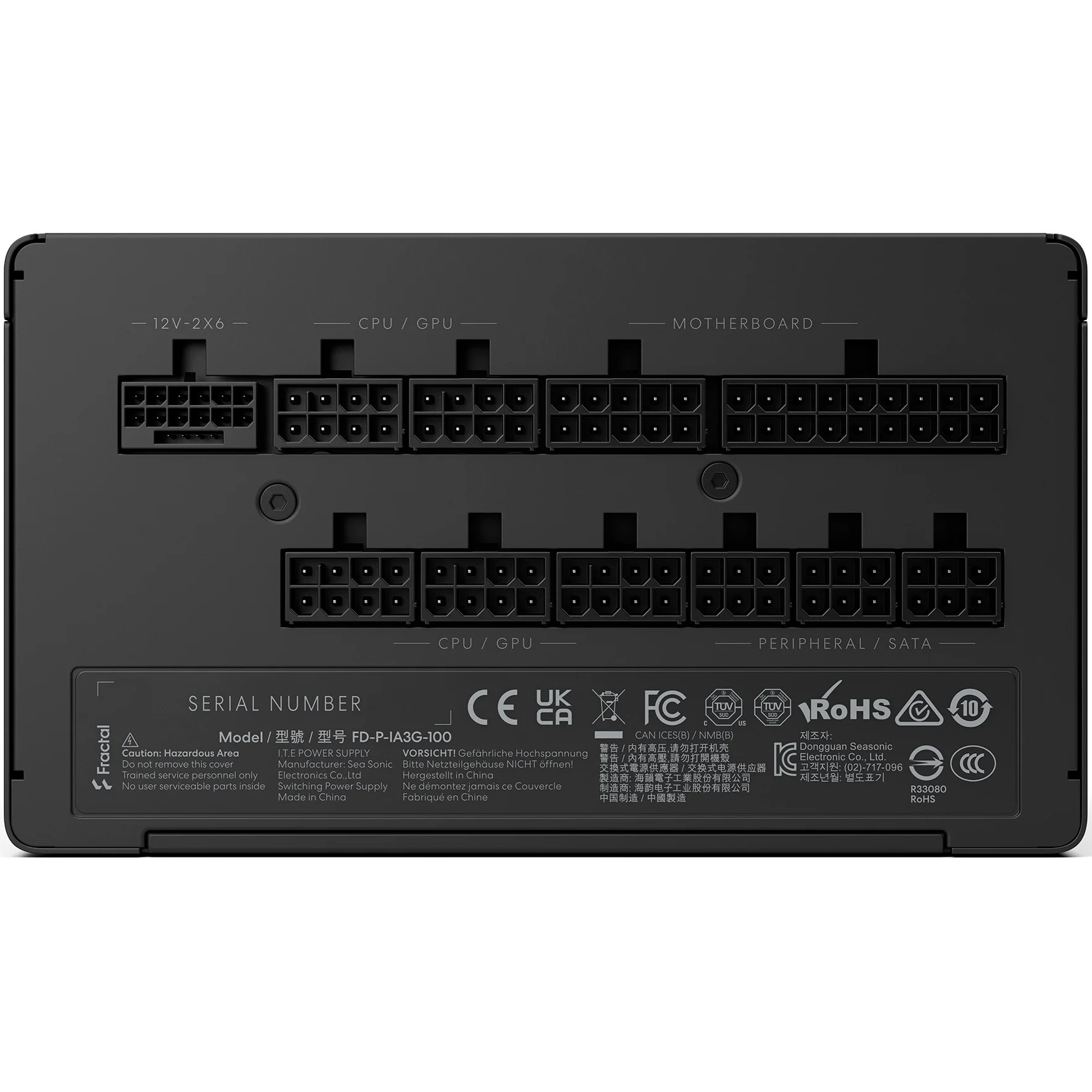 Блок питания 1000W FRACTAL DESIGN Ion 3 Gold 1000W Black (FD-P-IA3G-100-EU)