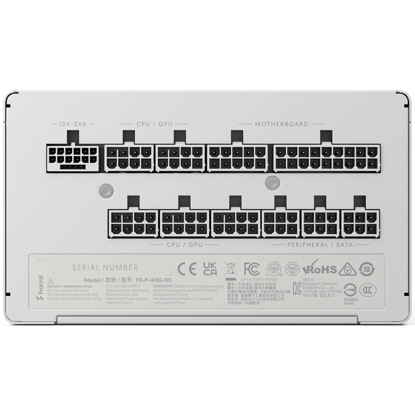 Блок питания 1000W FRACTAL DESIGN Ion 3 Gold 1000W White (FD-P-IA3G-101-EU-WT)