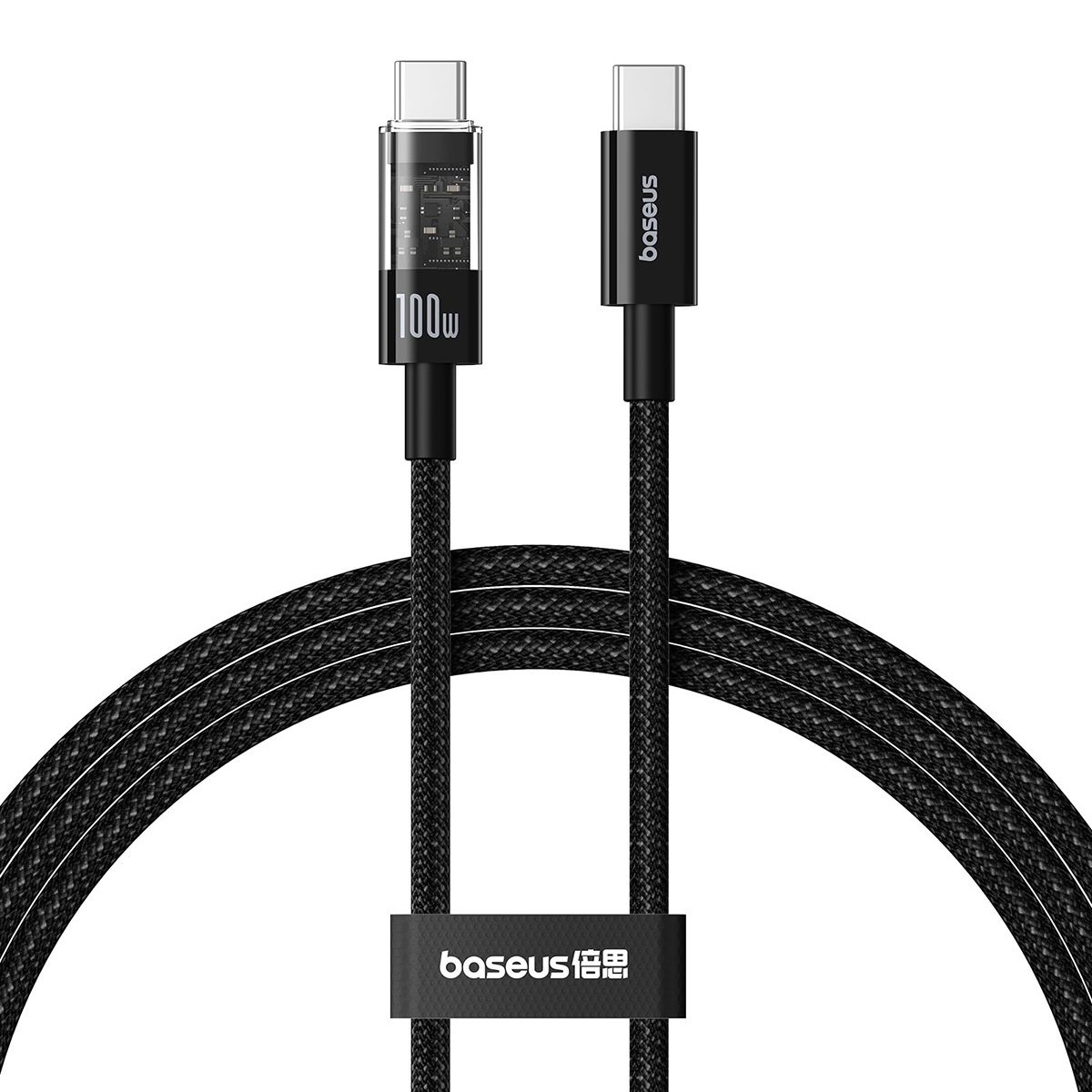 Кабель BASEUS Gem Fast Charging Data Cable USB-C to USB-C PD100W 1м Black (P10373000111-00)