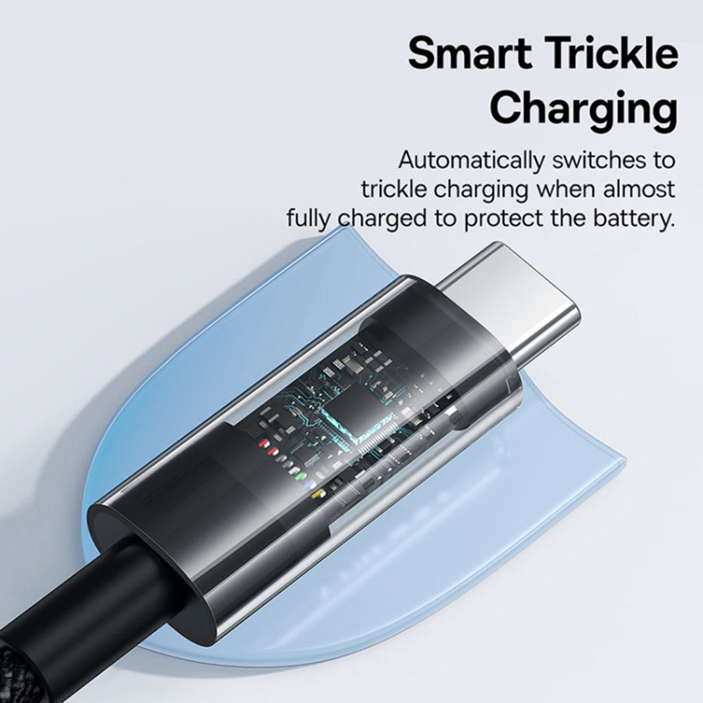 Кабель BASEUS Gem Fast Charging Data Cable USB-C to USB-C PD100W 1м Black (P10373000111-00)