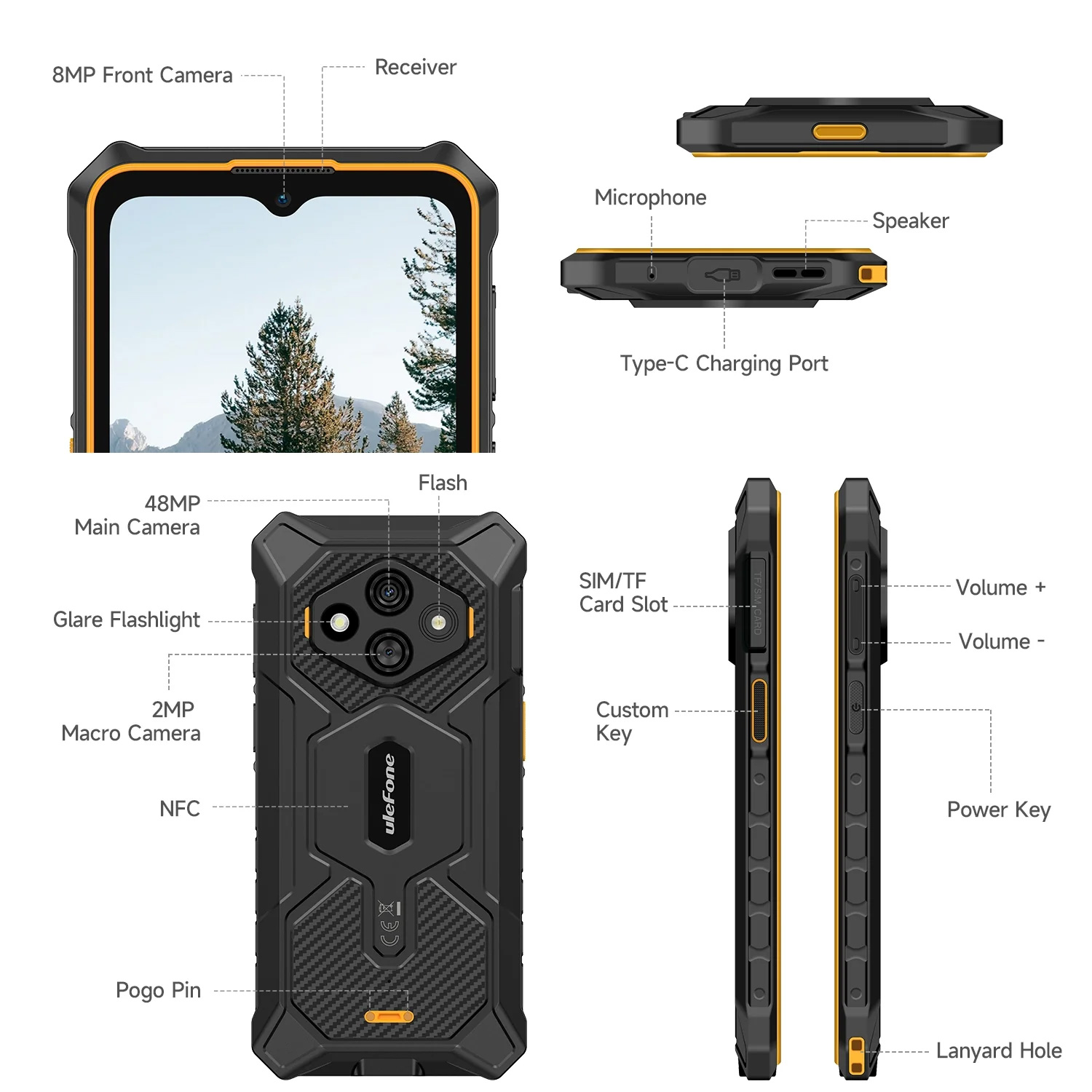 Смартфон ULEFONE RugKing 3 Pro 8/128GB Black