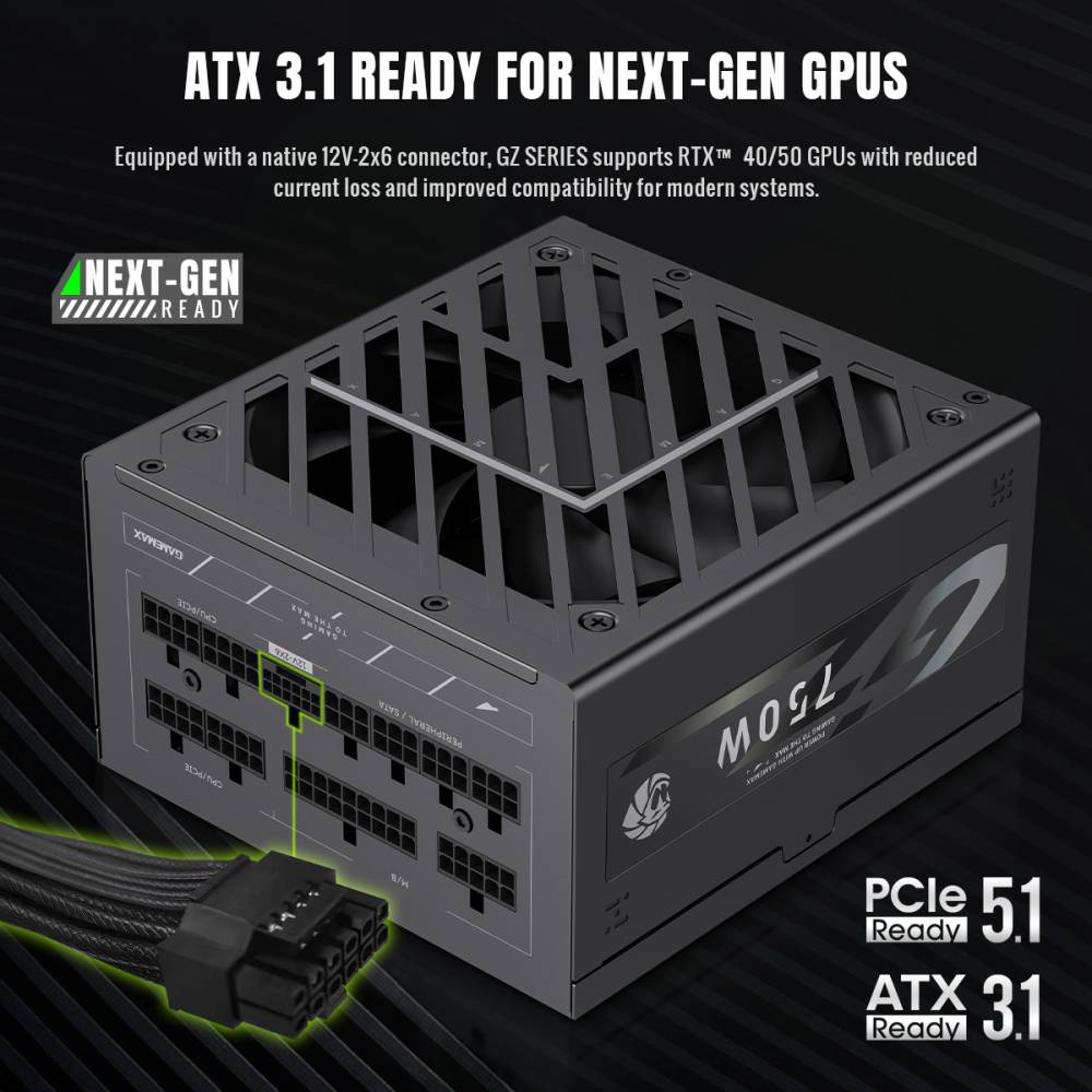 Блок живлення 750W GAMEMAX GZ-750G Black