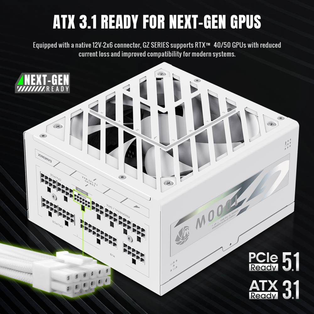 Блок живлення 1000W GAMEMAX GZ-1000G White