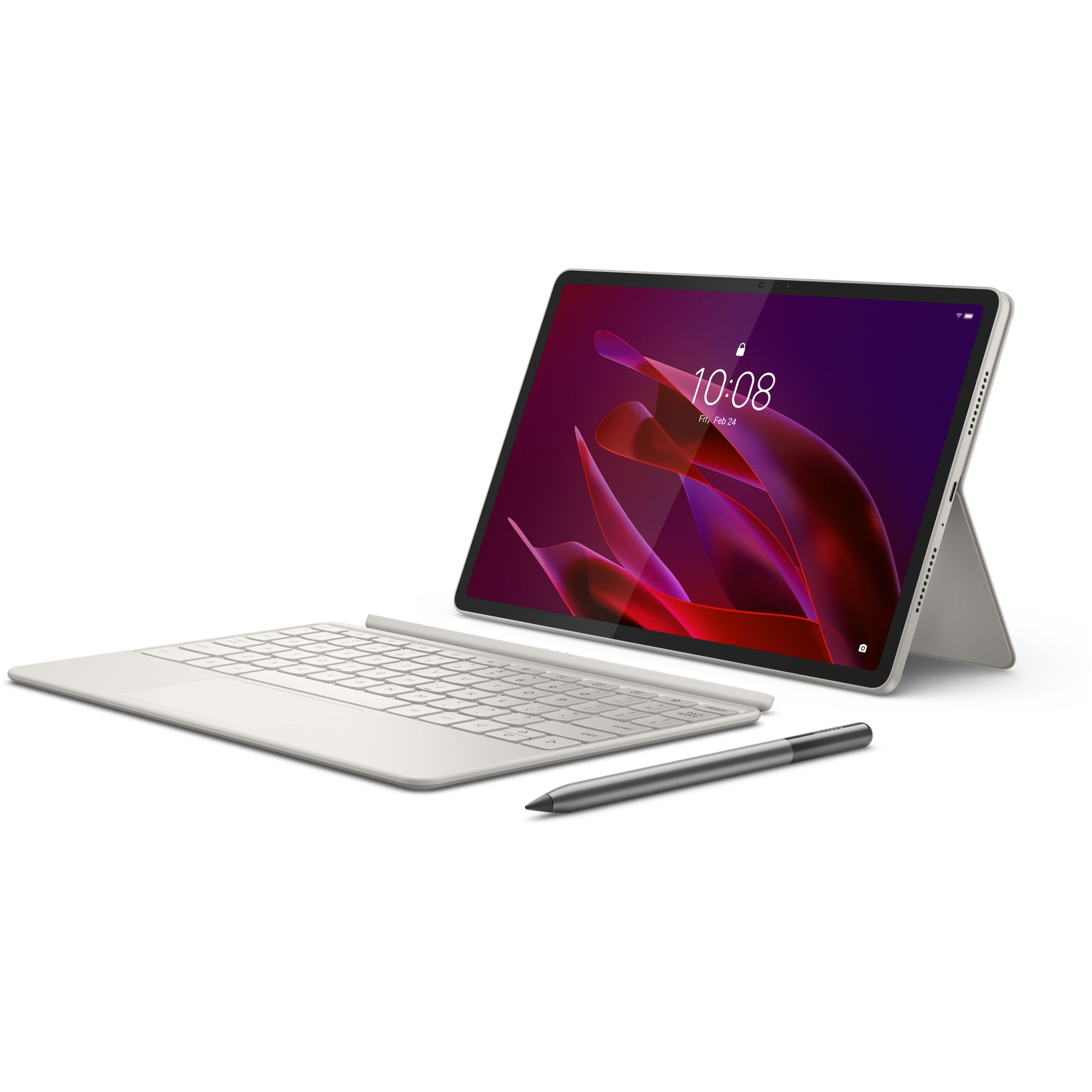 Планшет LENOVO Yoga Tab Wi-Fi w/Keyboard + Pen 12/256GB Seashell (ZAG60147UA)