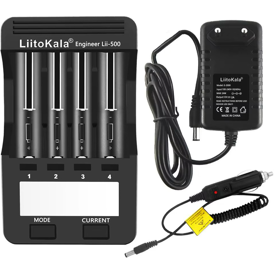Зарядний пристрій LIITOKALA Lii-500 w/car charger