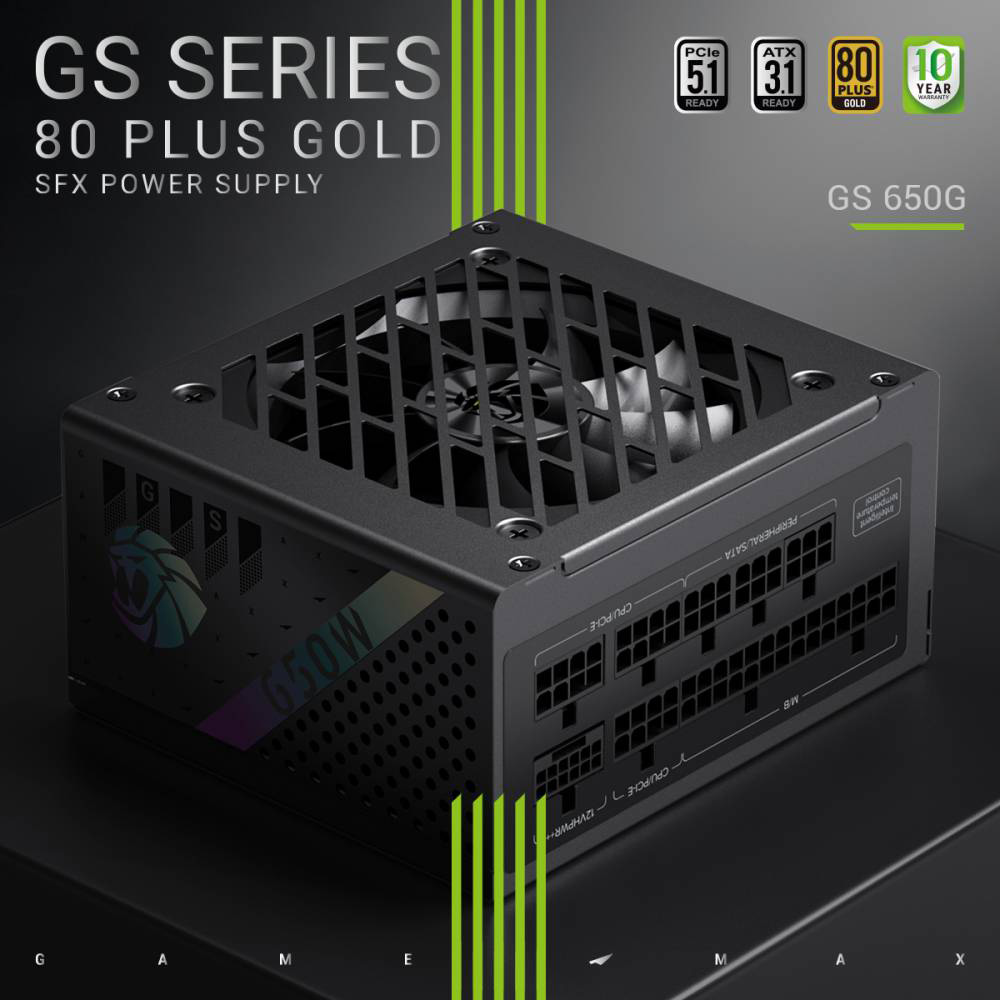 Блок живлення SFX 650W GAMEMAX GS-650G V25 Black