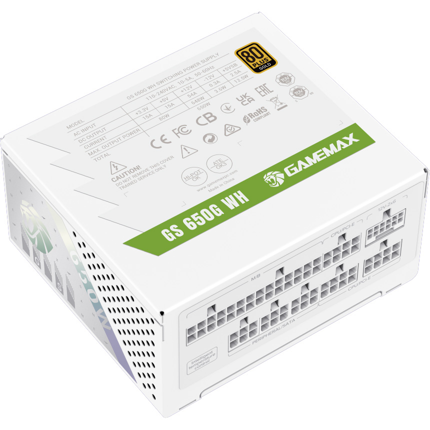 Блок живлення SFX 650W GAMEMAX GS-650G V25 White