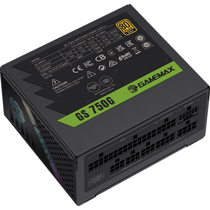 Блок живлення SFX 750W GAMEMAX GS-750G V25 Black