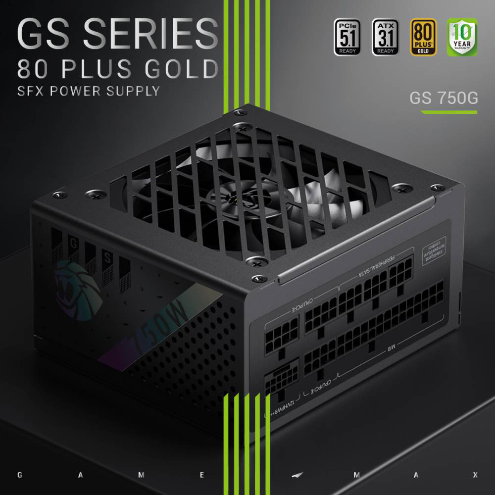 Блок живлення SFX 750W GAMEMAX GS-750G V25 Black
