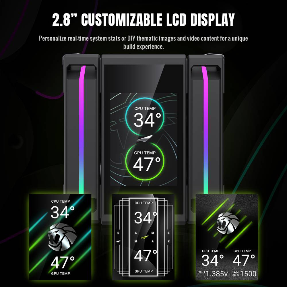 Кулер для процессора GAMEMAX Sigma 620 LCD Black