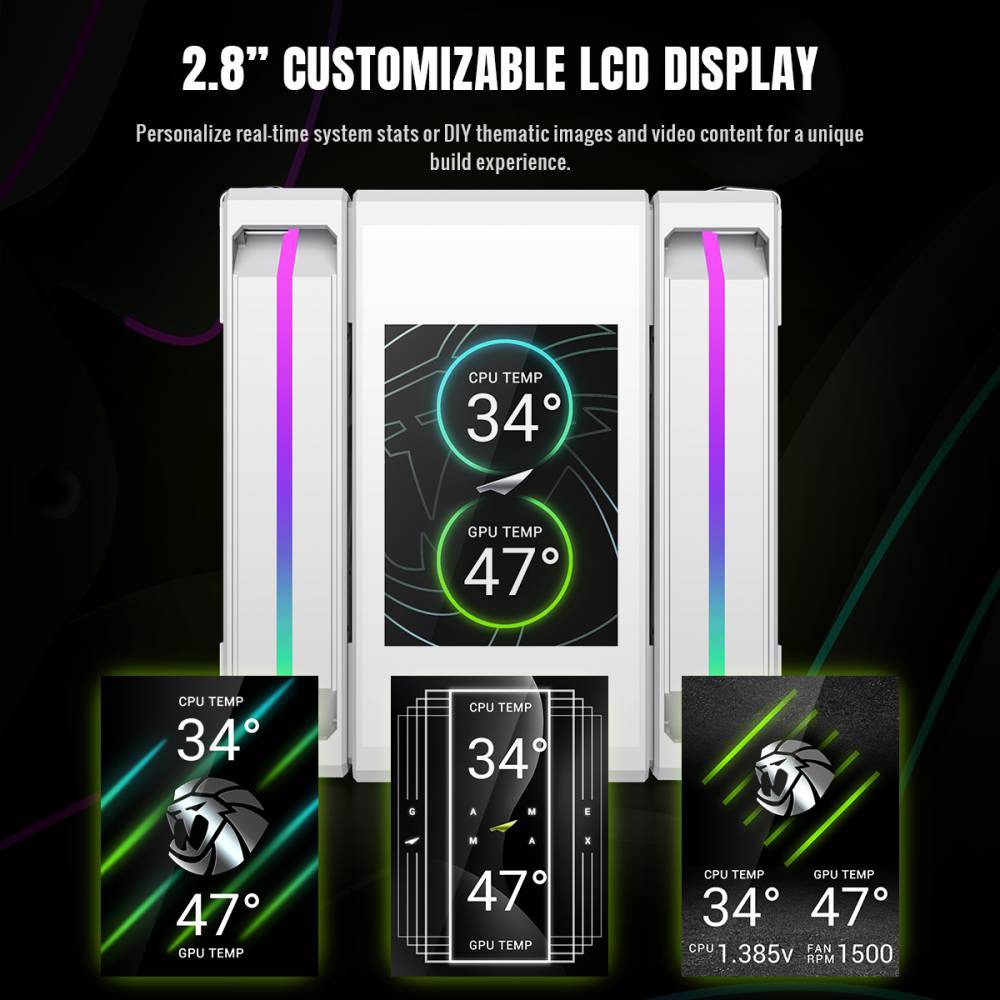 Кулер для процессора GAMEMAX Sigma 620 LCD White