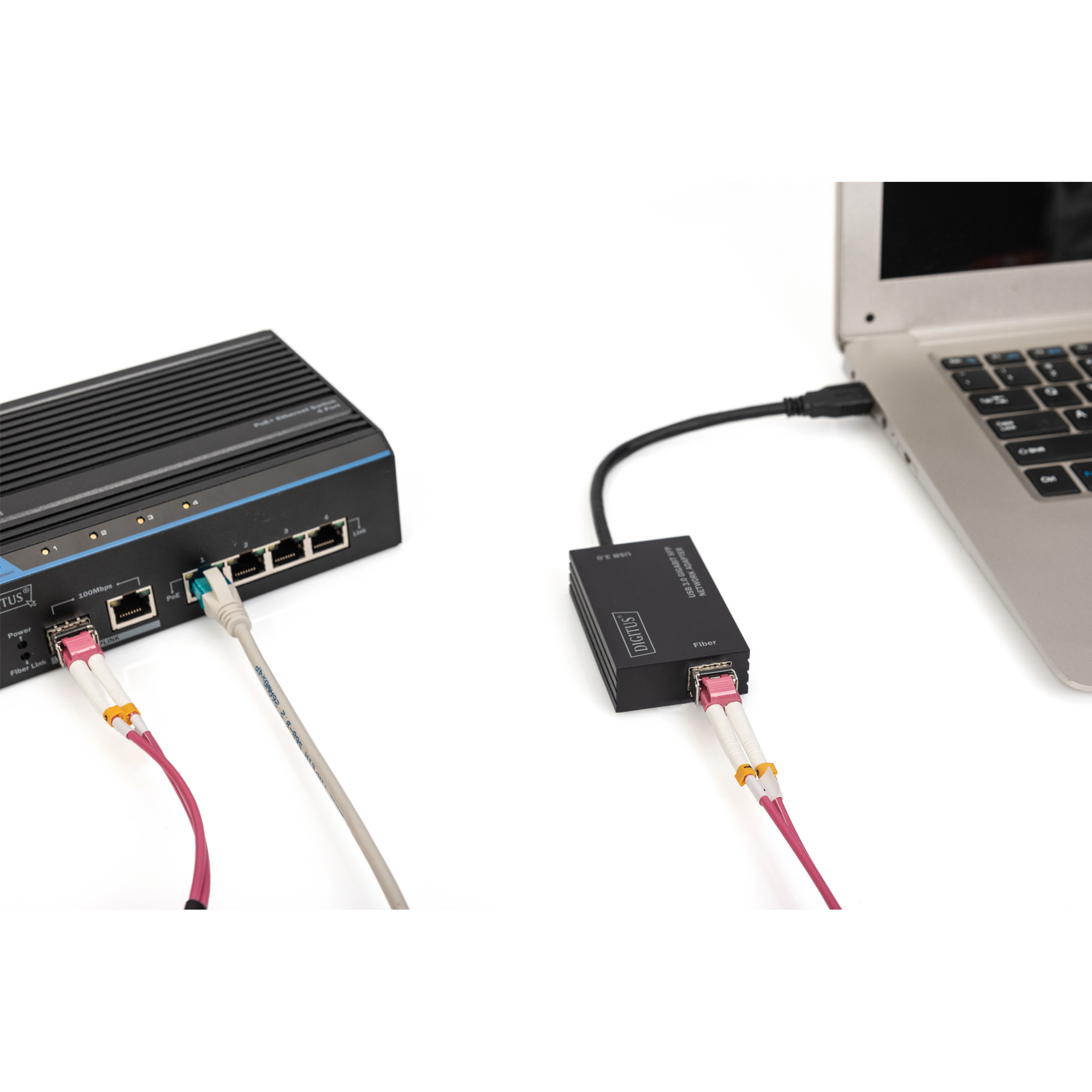 Мережевий адаптер DIGITUS USB 3.0 Gigabit SFP (DN-3026)