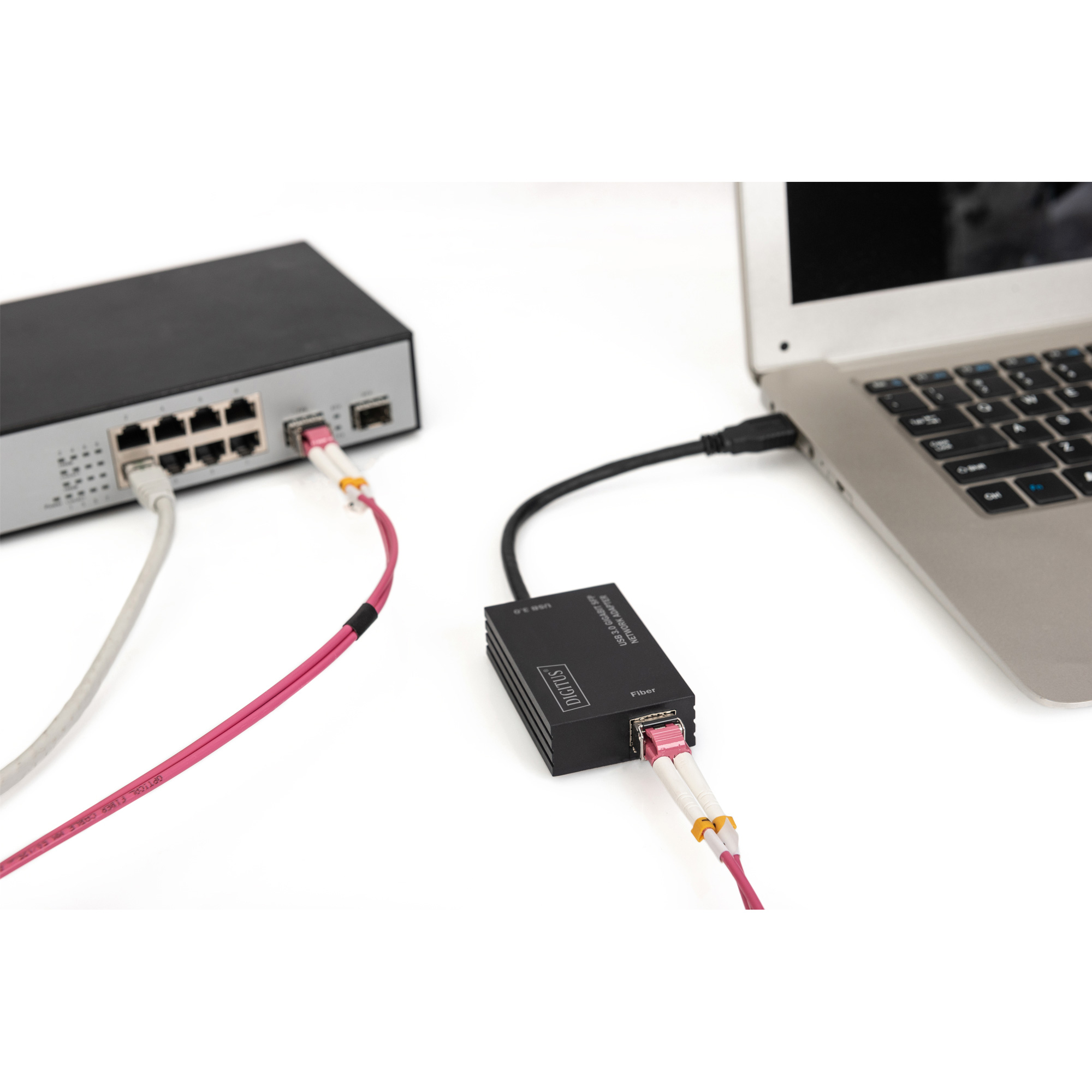 Мережевий адаптер DIGITUS USB 3.0 Gigabit SFP (DN-3026)