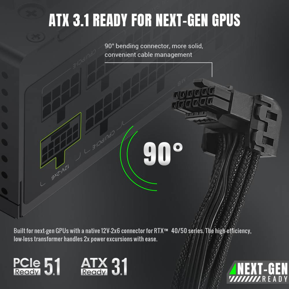 Блок живлення SFX 850W GAMEMAX GS-850G V25 Black