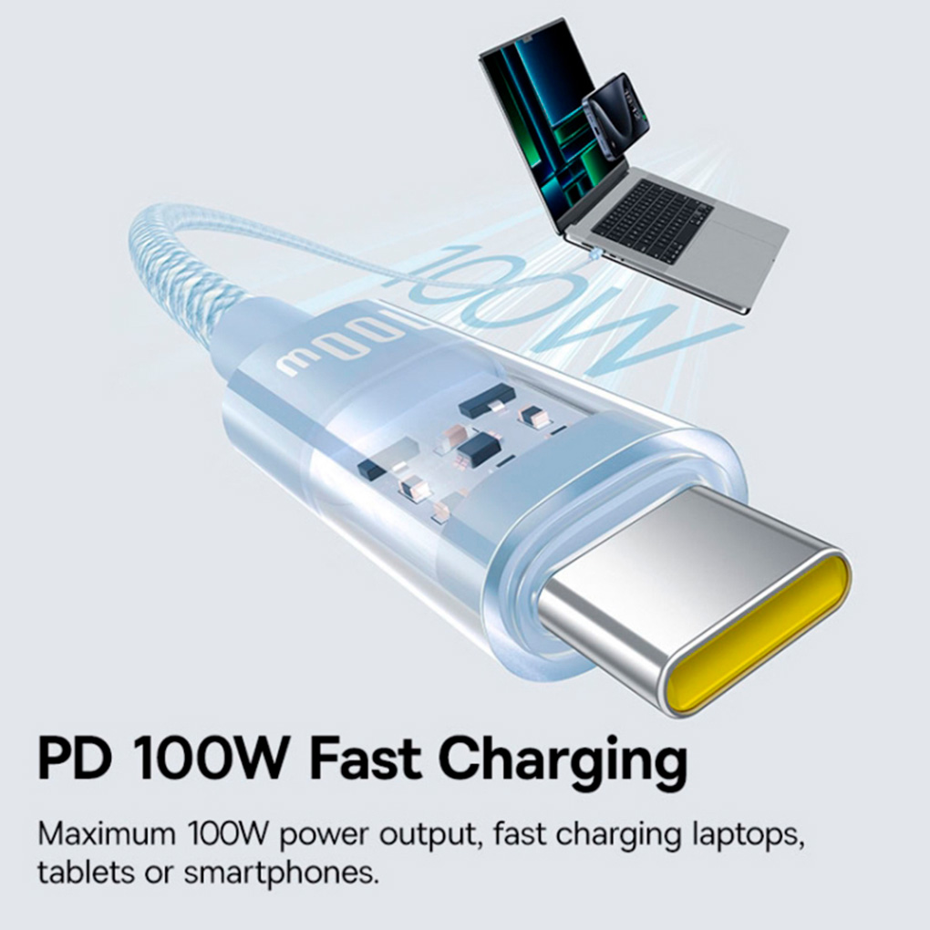 Кабель BASEUS Gem Fast Charging Cable Type-C to Type-C 100W 1м (P10373000311-00)