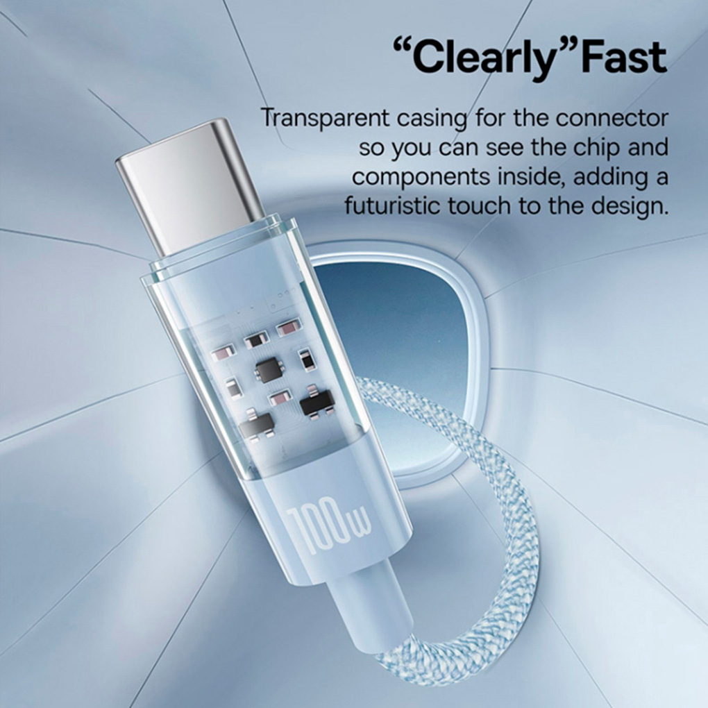 Кабель BASEUS Gem Fast Charging Cable Type-C to Type-C 100W 1м (P10373000311-00)