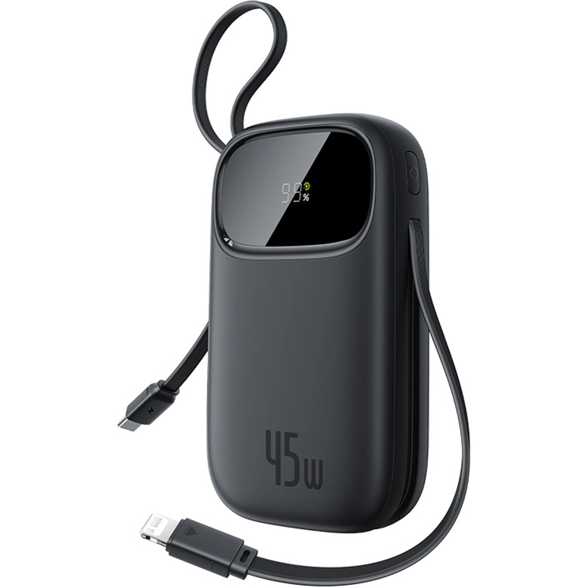 Повербанк BASEUS EnerFill FC31 Qpow 3 Power Bank with Built-in USB-C + iP Cables 45W 20000mAh Cosmic Black (E0028D00)