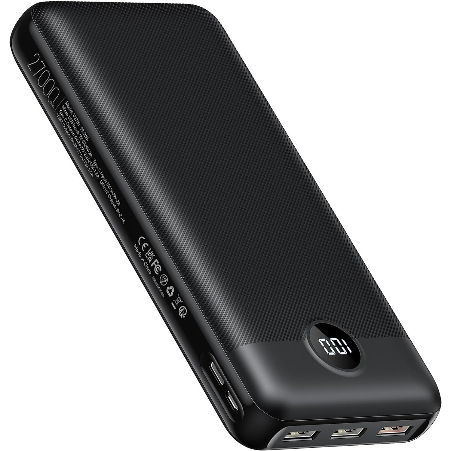 Повербанк VEGER V2708 20W 27000mAh Black