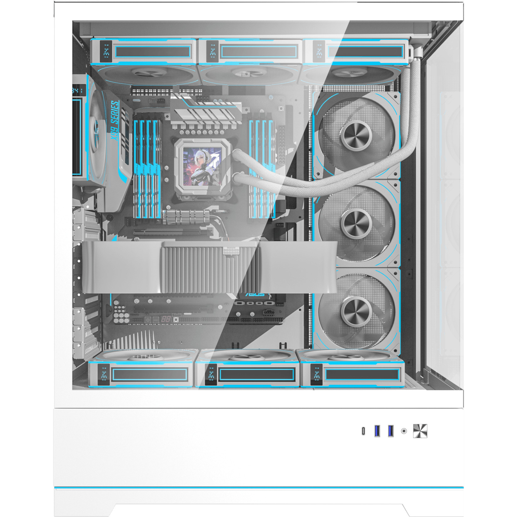 Корпус DARKFLASH DY451L PRO White