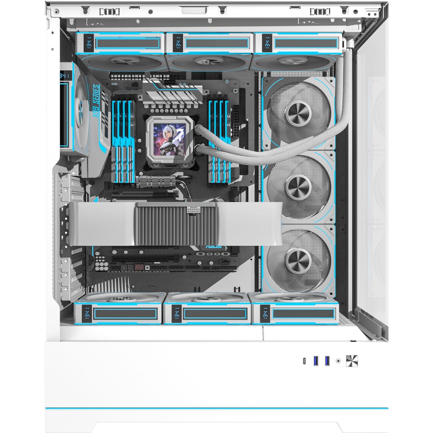 Корпус DARKFLASH DY451L PRO White