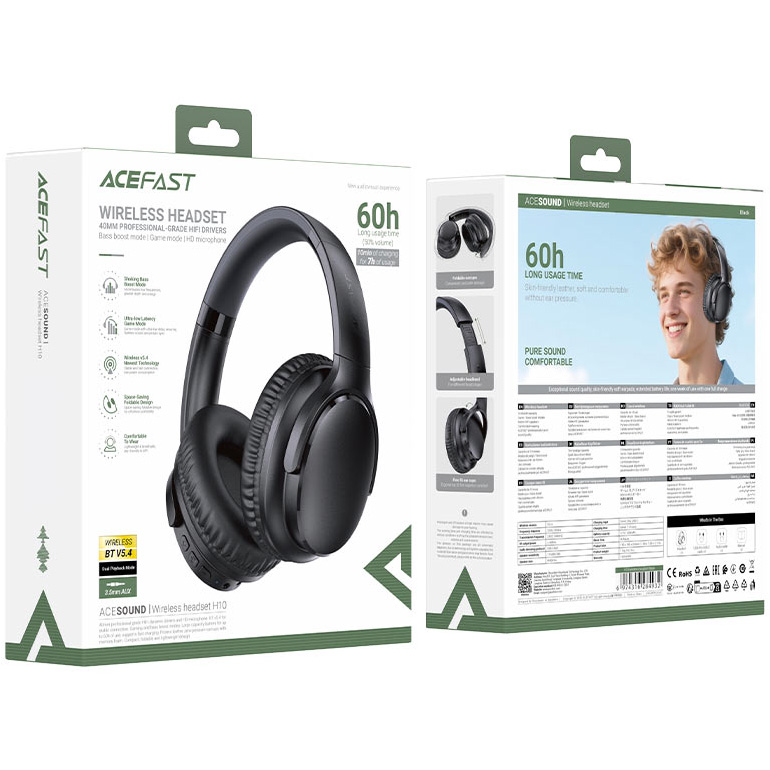 Наушники ACEFAST H10 Black