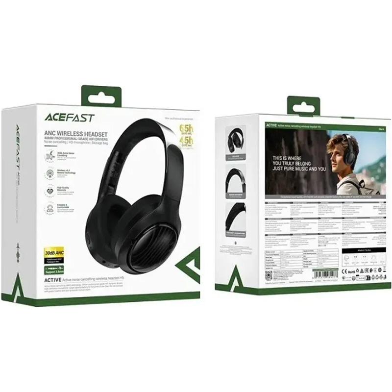 Наушники ACEFAST H5 ANC Black