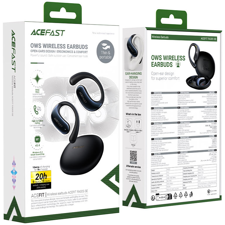 Навушники ACEFAST FA005 AceFit SE Black