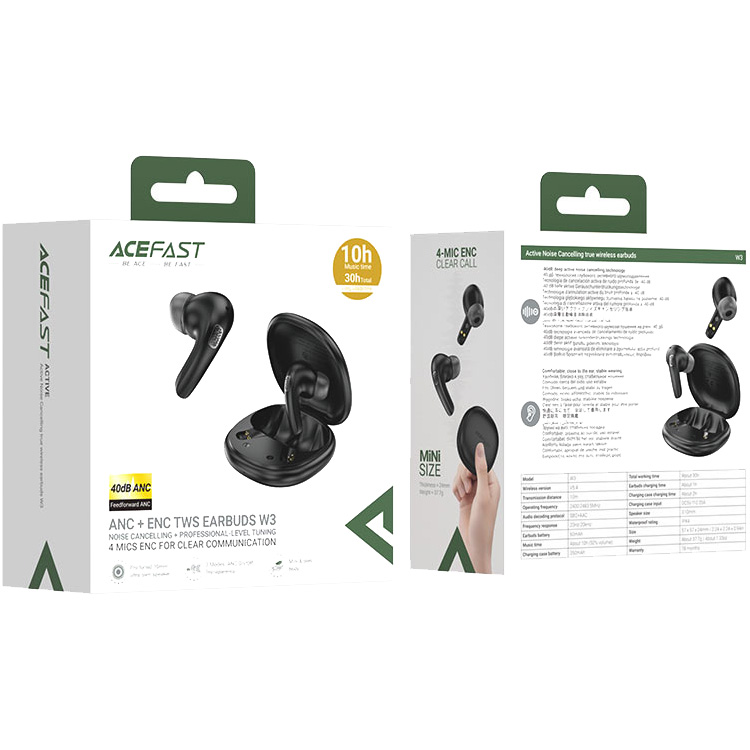 Наушники ACEFAST W3 ANC Black