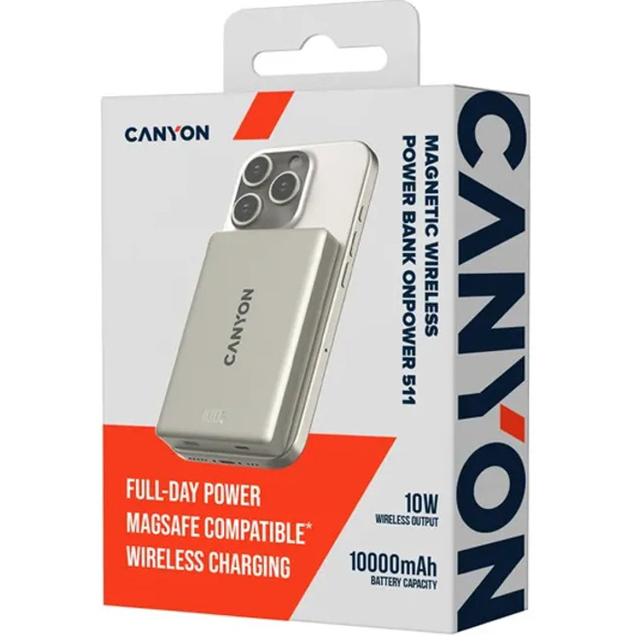 Повербанк MagSafe CANYON OnPower 511 20W 10000mAh Star Gray