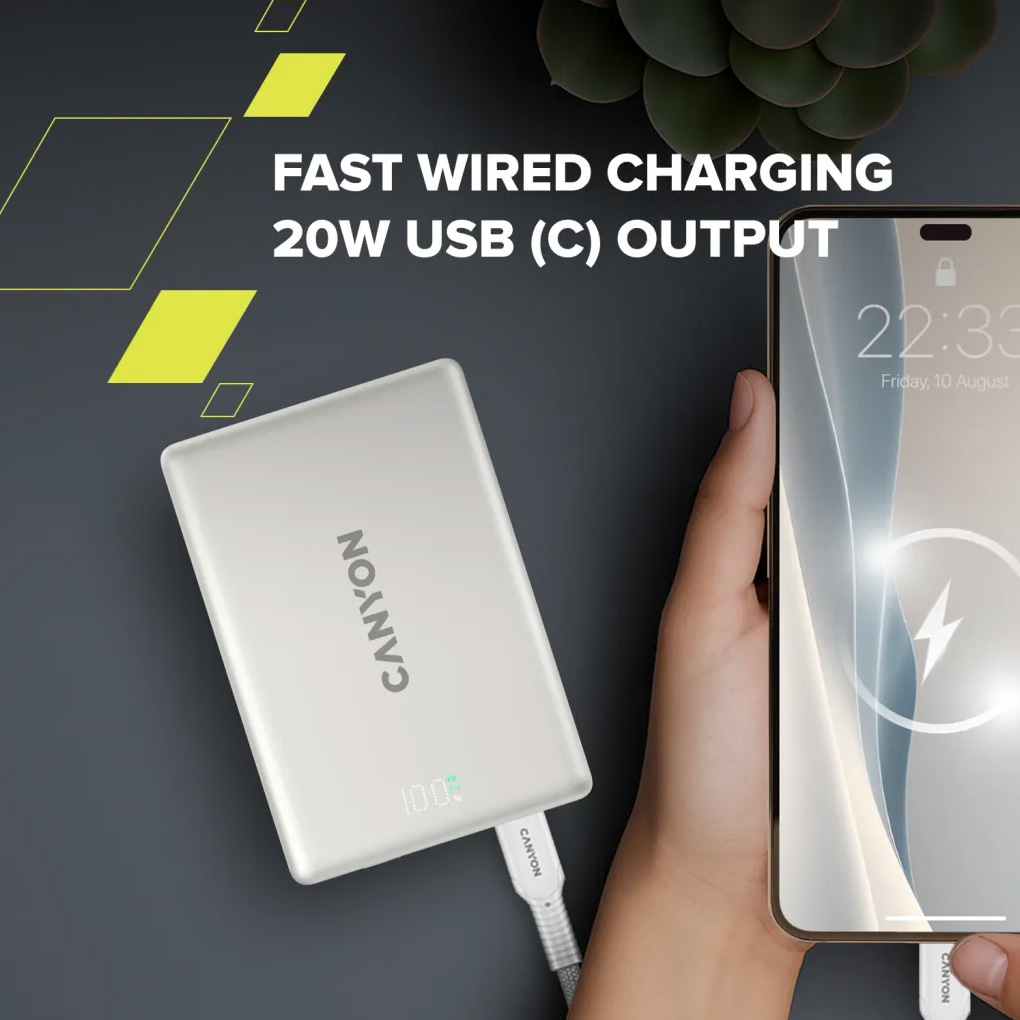 Повербанк MagSafe CANYON OnPower 511 20W 10000mAh Star Gray