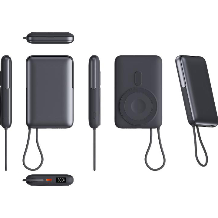Повербанк з бездротовою зарядкою VINGA 22.5W Display + Wireless Charge 10000mAh (VPBB1022WL)