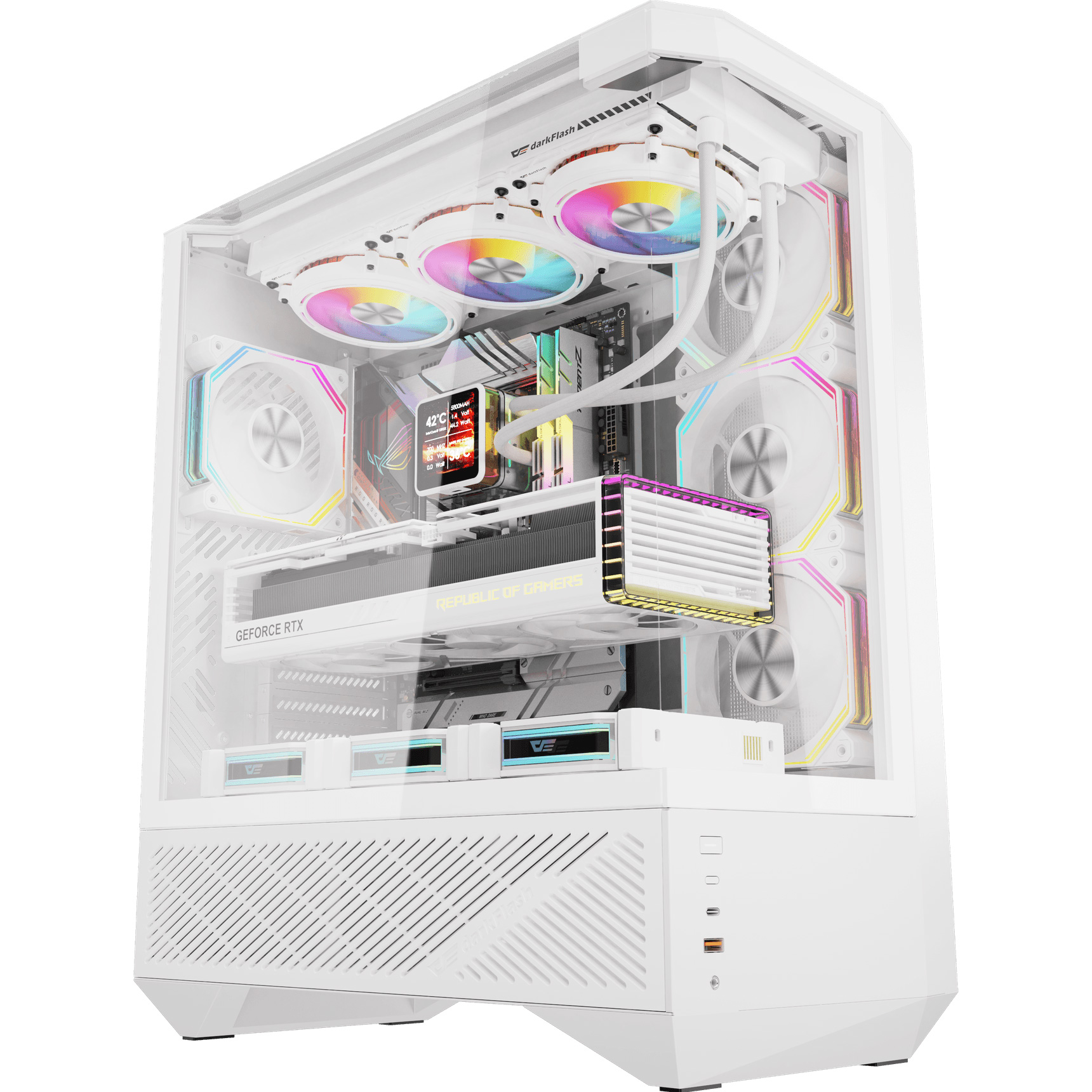 Корпус DARKFLASH DY460 White