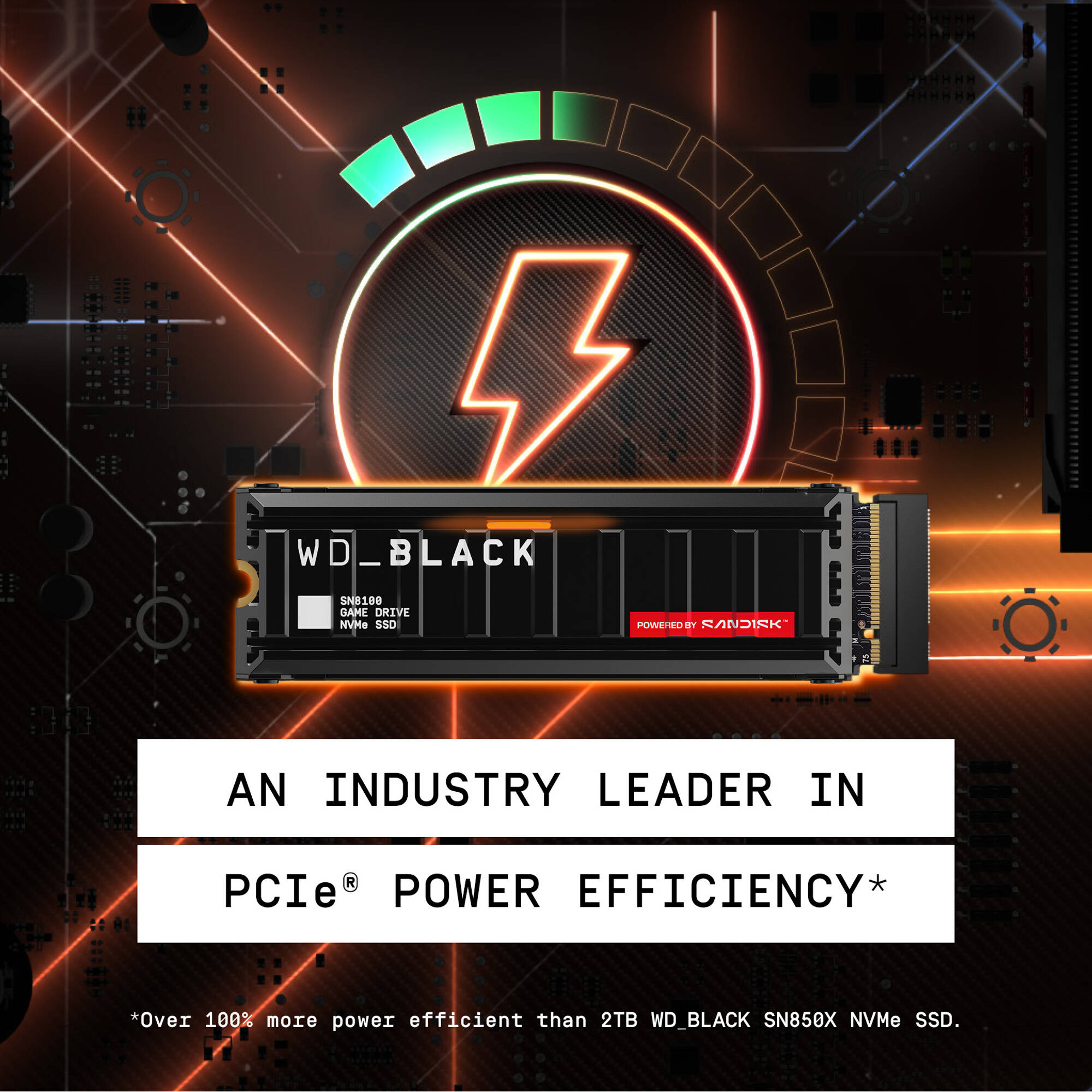 SSD диск WD Black SN8100 w/heatsink 1TB M.2 NVMe (WDS100T1XHM-00CMT0)