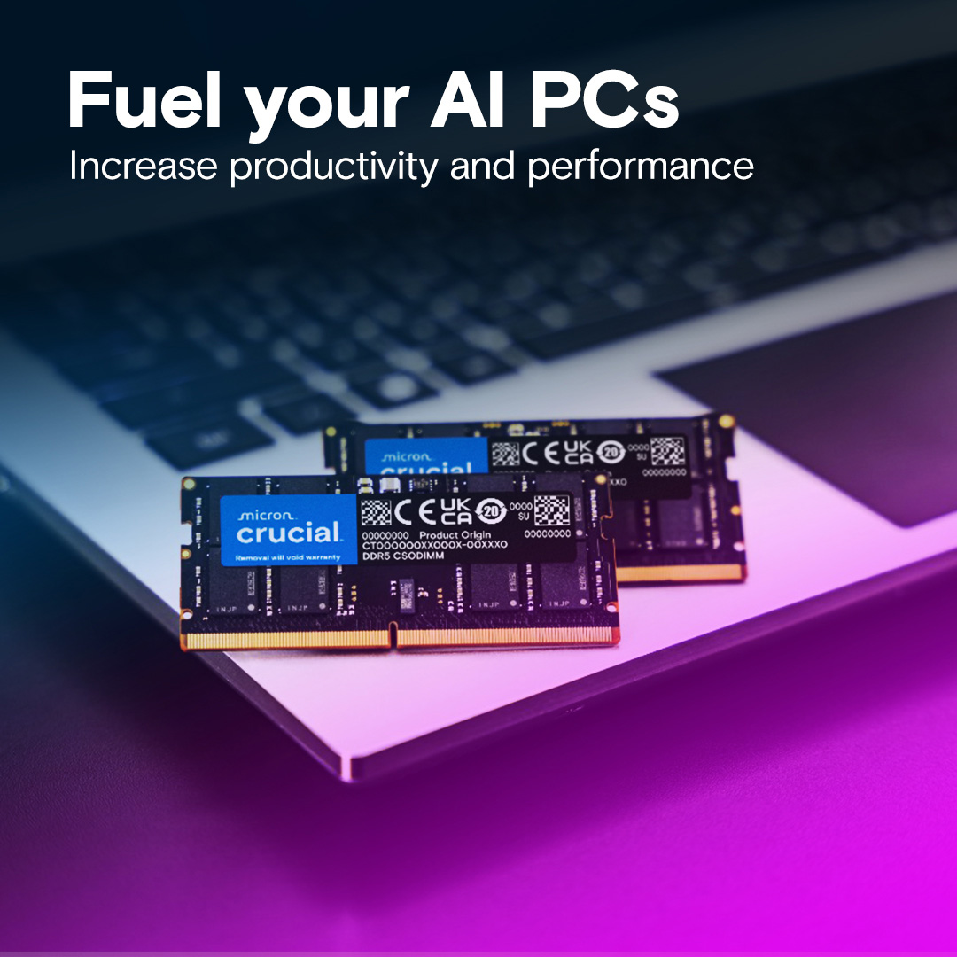 Модуль пам'яті CRUCIAL CSO-DIMM DDR5 6400MHz 24GB (CT24G64C52CS5)