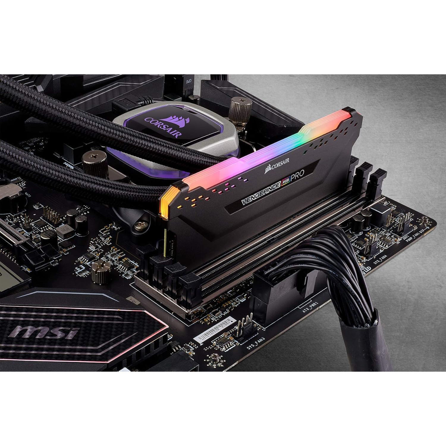 Модуль пам'яті CORSAIR Vengeance RGB Pro DDR4 3600MHz 16GB Black (CMW16GX4M1Z3600C18)