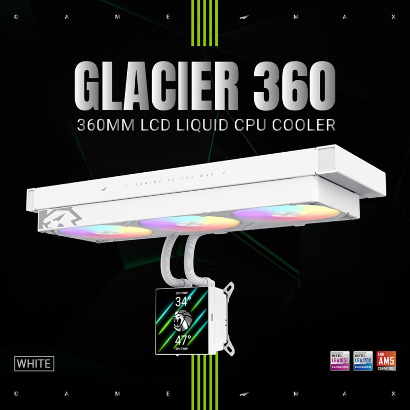 Система водяного охлаждения GAMEMAX Glacier 360 White