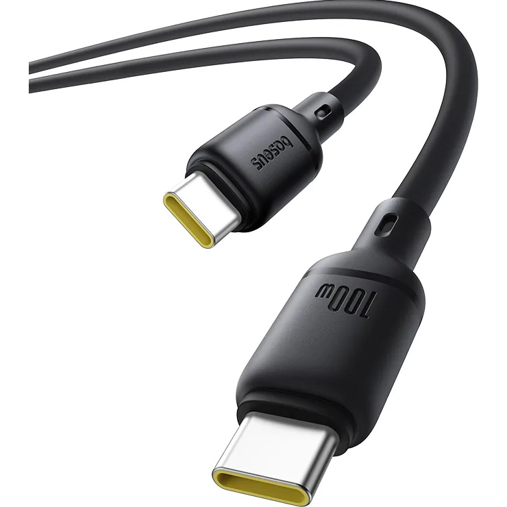 Кабель BASEUS Silky Series Type-C to Type-C 100W 1м Black (P10377704113-00)