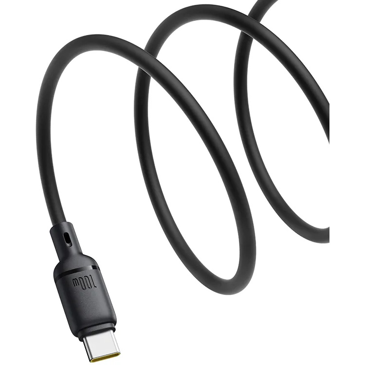Кабель BASEUS Silky Series Type-C to Type-C 100W 1м Black (P10377704113-00)