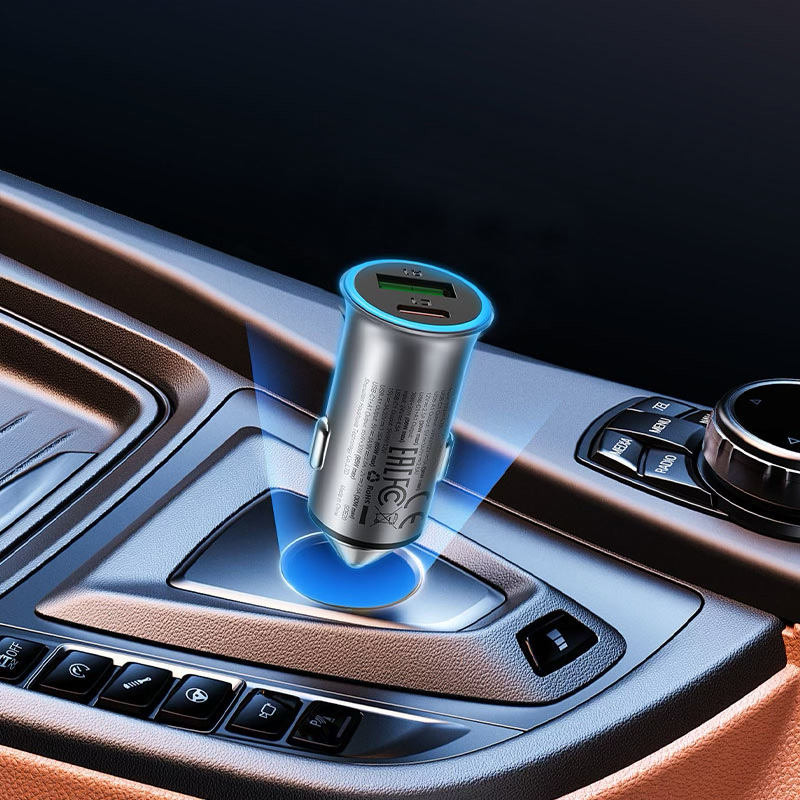Автомобильное зарядное устройство ACEFAST B16 Fast Charge Car Charger 95W (USB-C+USB-A) Black