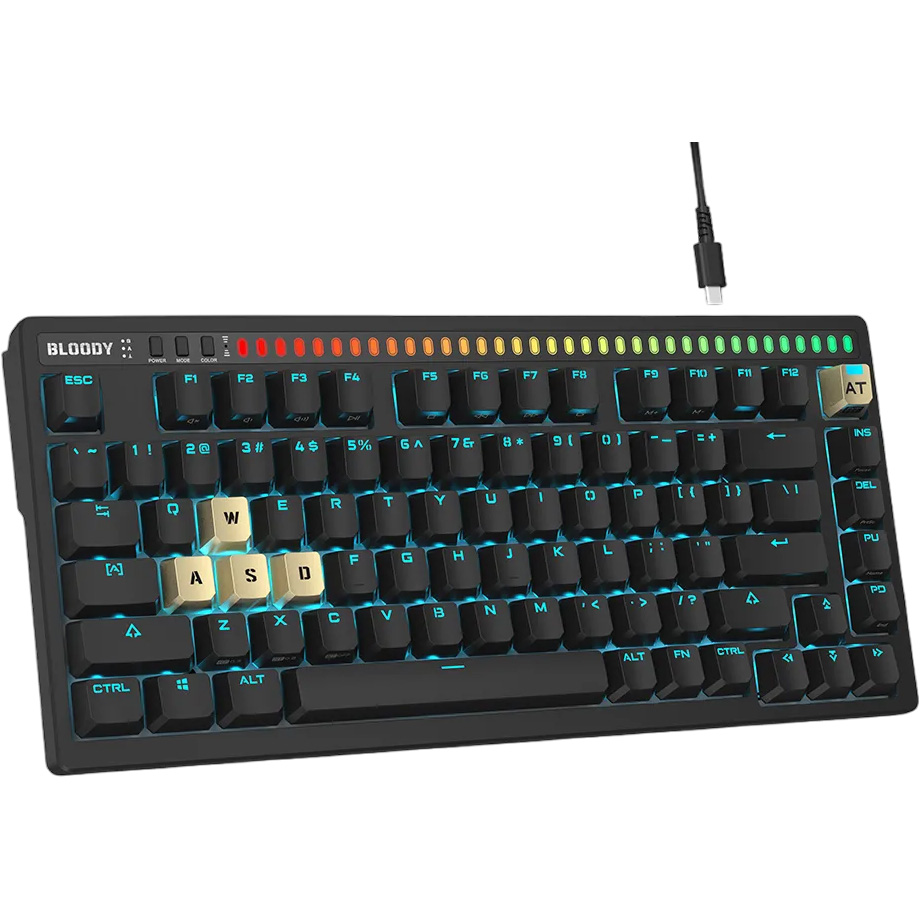 Клавиатура A4TECH BLOODY AT75 Alpha Optical Switch Black