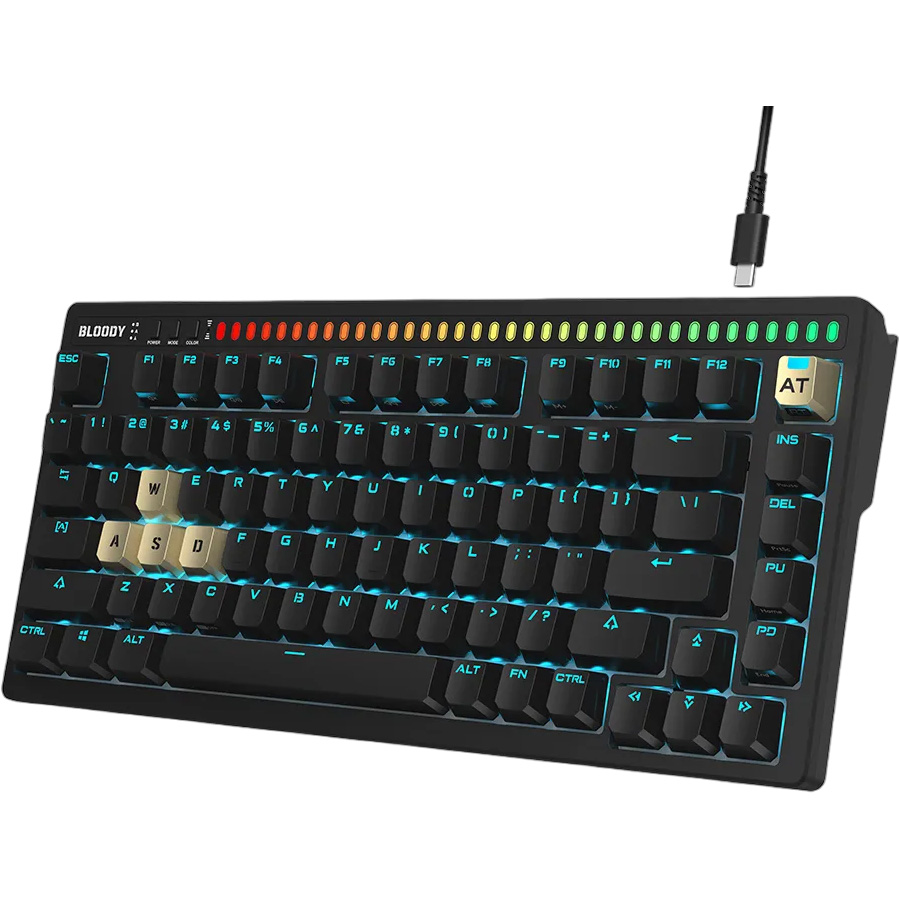 Клавиатура A4TECH BLOODY AT75 Alpha Optical Switch Black