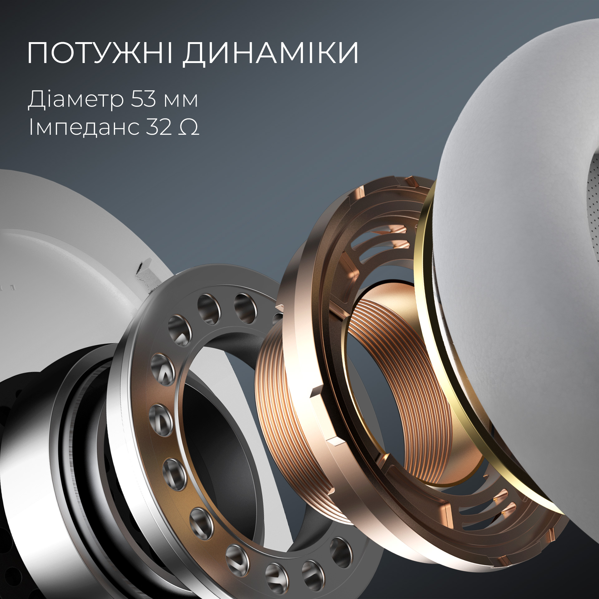 Навушники геймерскі GAMEPRO Asgard Skald (HSW160) White (HSW160W)