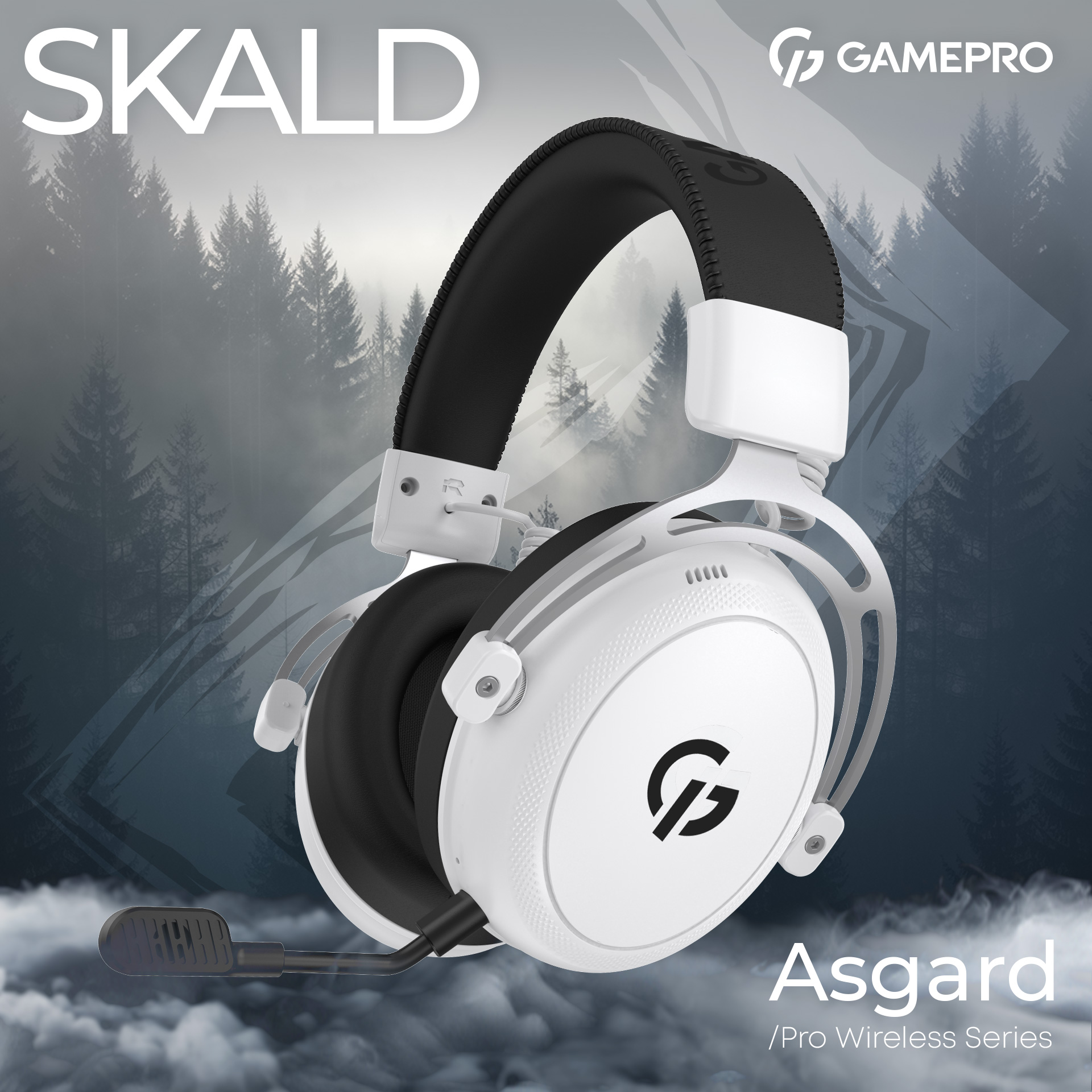 Навушники геймерскі GAMEPRO Asgard Skald (HSW160) White (HSW160W)