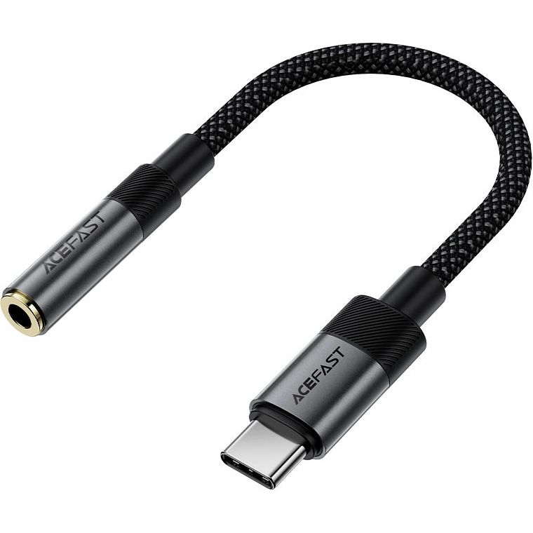 Адаптер ACEFAST J12 USB-C - 3,5 мм USB-C to 3.5mm Black