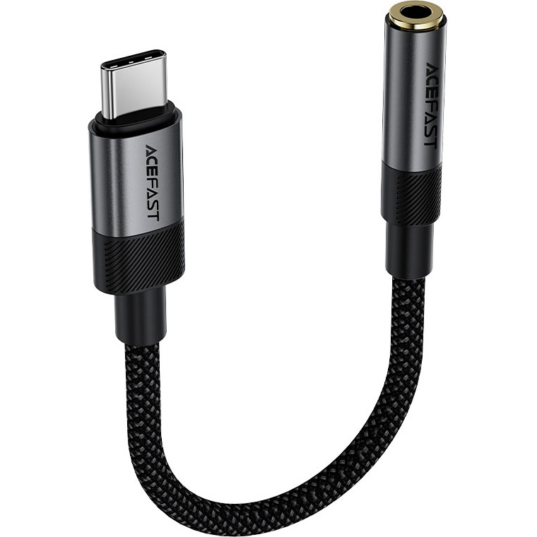 Адаптер ACEFAST J12 USB-C - 3,5 мм USB-C to 3.5mm Black