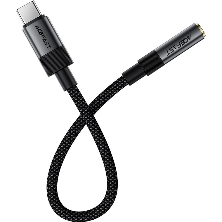 Адаптер ACEFAST J12 USB-C - 3,5 мм USB-C to 3.5mm Black