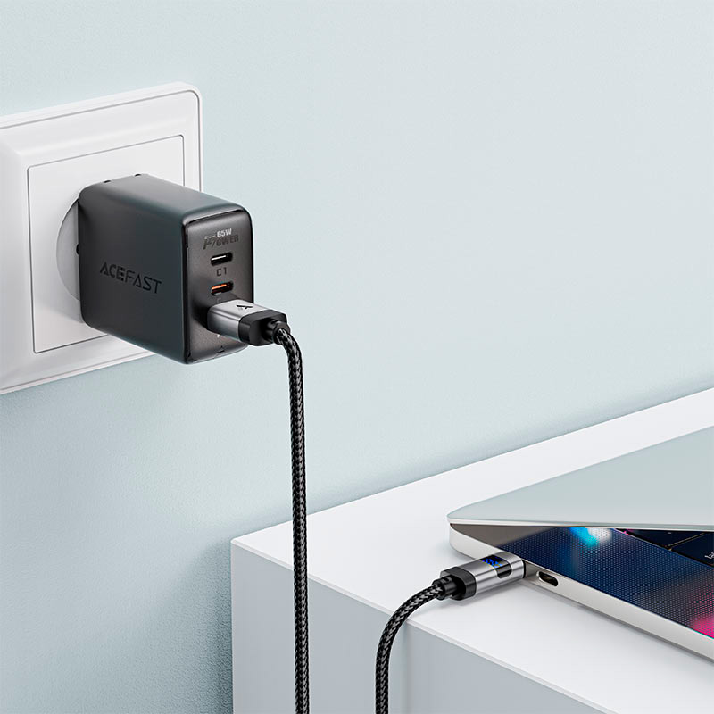 Кабель ACEFAST C15-04 USB-A - USB-C 66 Вт 1.2м Black